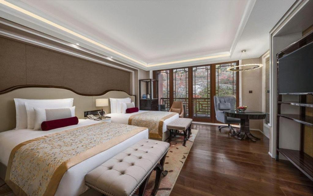 Grand Bay Hotel Beijing Xiaotangzhuang Exterior foto